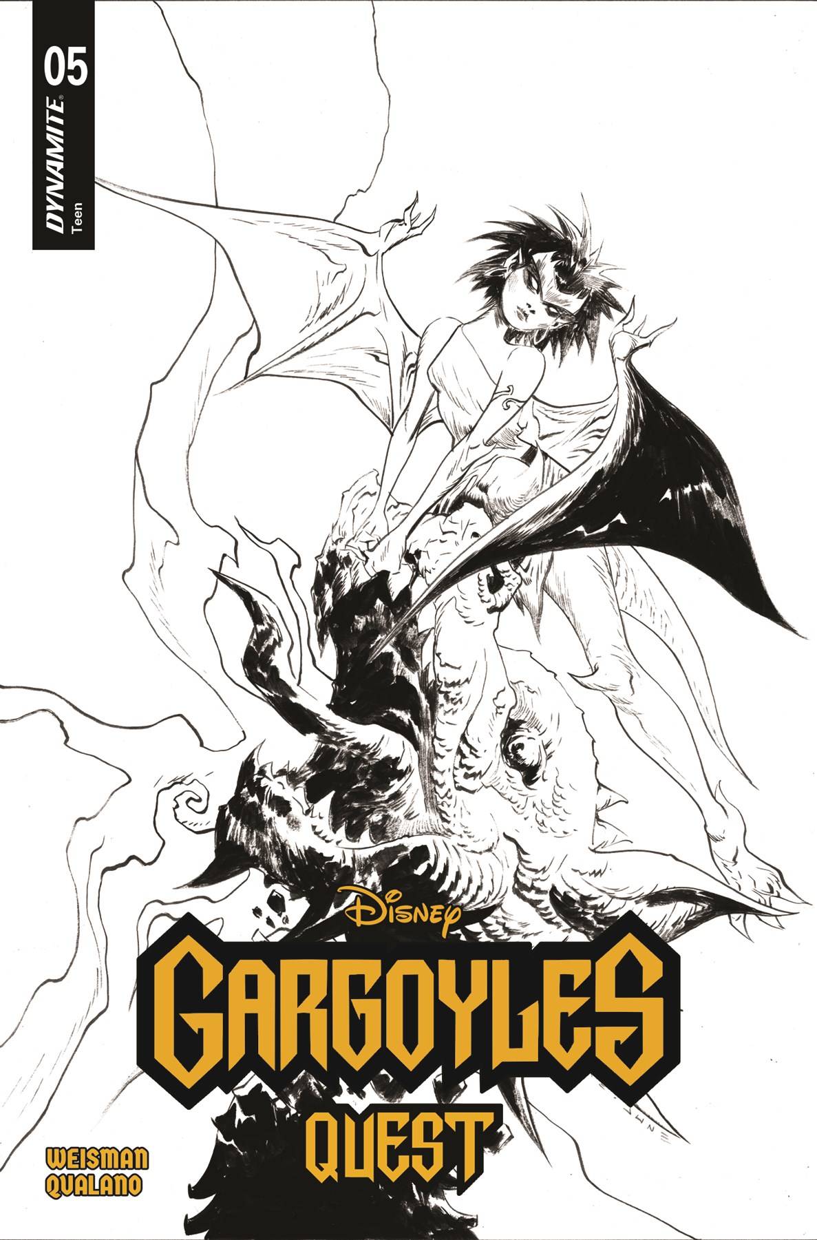 Gargoyles Quest #5 Cvr F 10 Copy Incv Lee Line Art