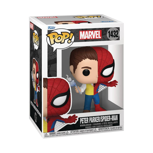 Marvel Split Spider-Man & Peter Parker Pop! Vinyl Figure