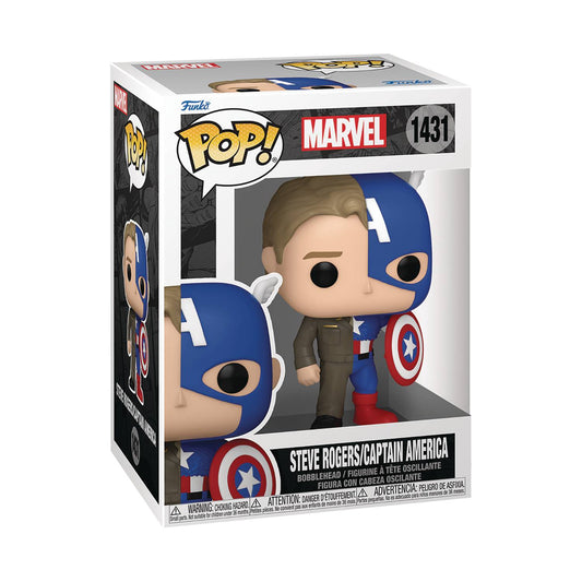 Marvel Split Captain America & Steve Rogers Pop! Vinyl Figure