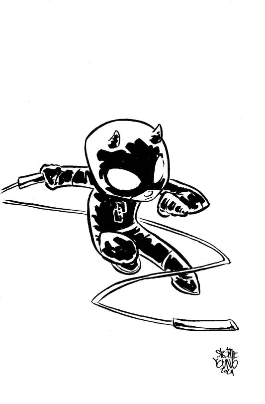 Daredevil #10 50 Copy Incv Young Big Marvel Sketch Vir Var