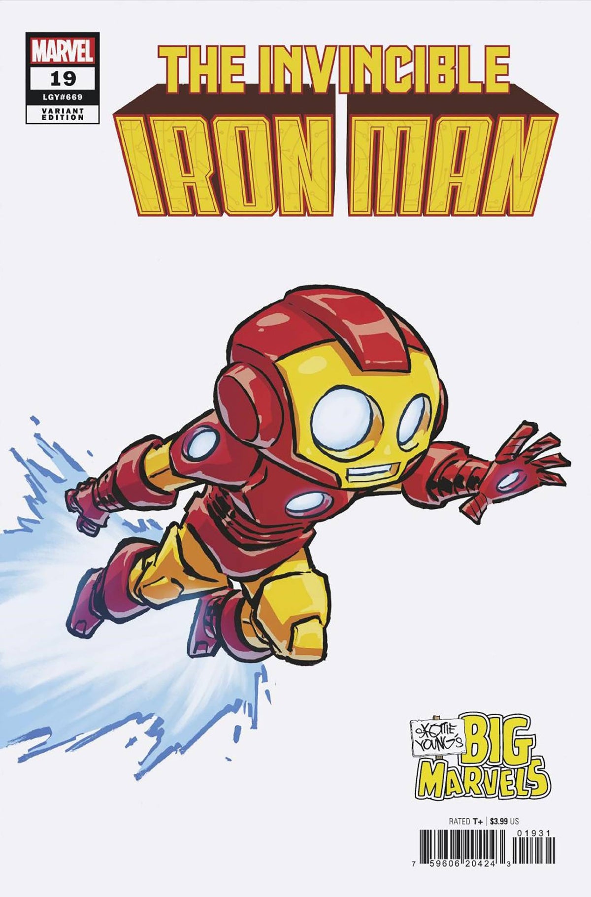Invincible Iron Man #19 Skottie Young Big Marvel Var