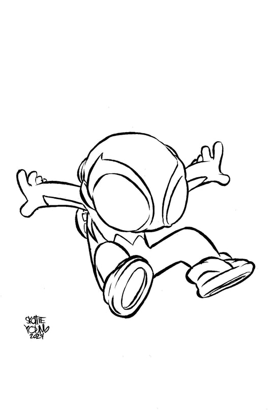 Spider-Boy #8 50 Copy Incv Young Big Marvel Sketch Vir Var