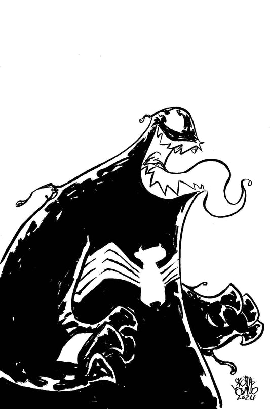 Venom #34 50 Copy Incv Young Big Marvel Sketch Vir Var
