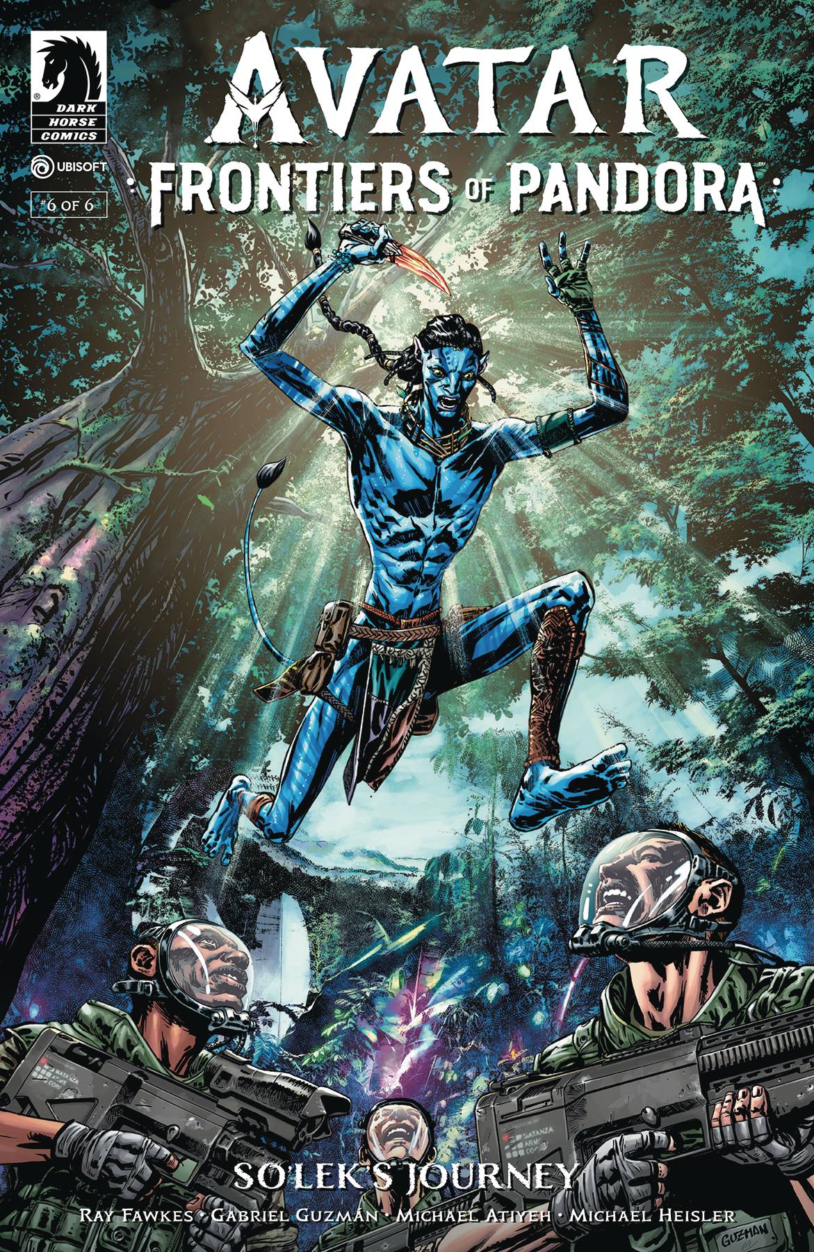 Avatar Frontiers Of Pandora #6 - So'lek and his unexpected ally begin their escape from the RDA stronghold, a feat which will put his mental and emotional strength to the test. What lies ahead is more shocking than his visions of the past-is it further destruction or is it... hope? 