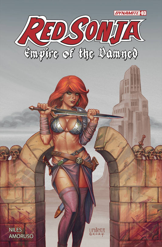 Red Sonja Empire Damned #3 Cvr G 10 Copy Incv Linsner Foil