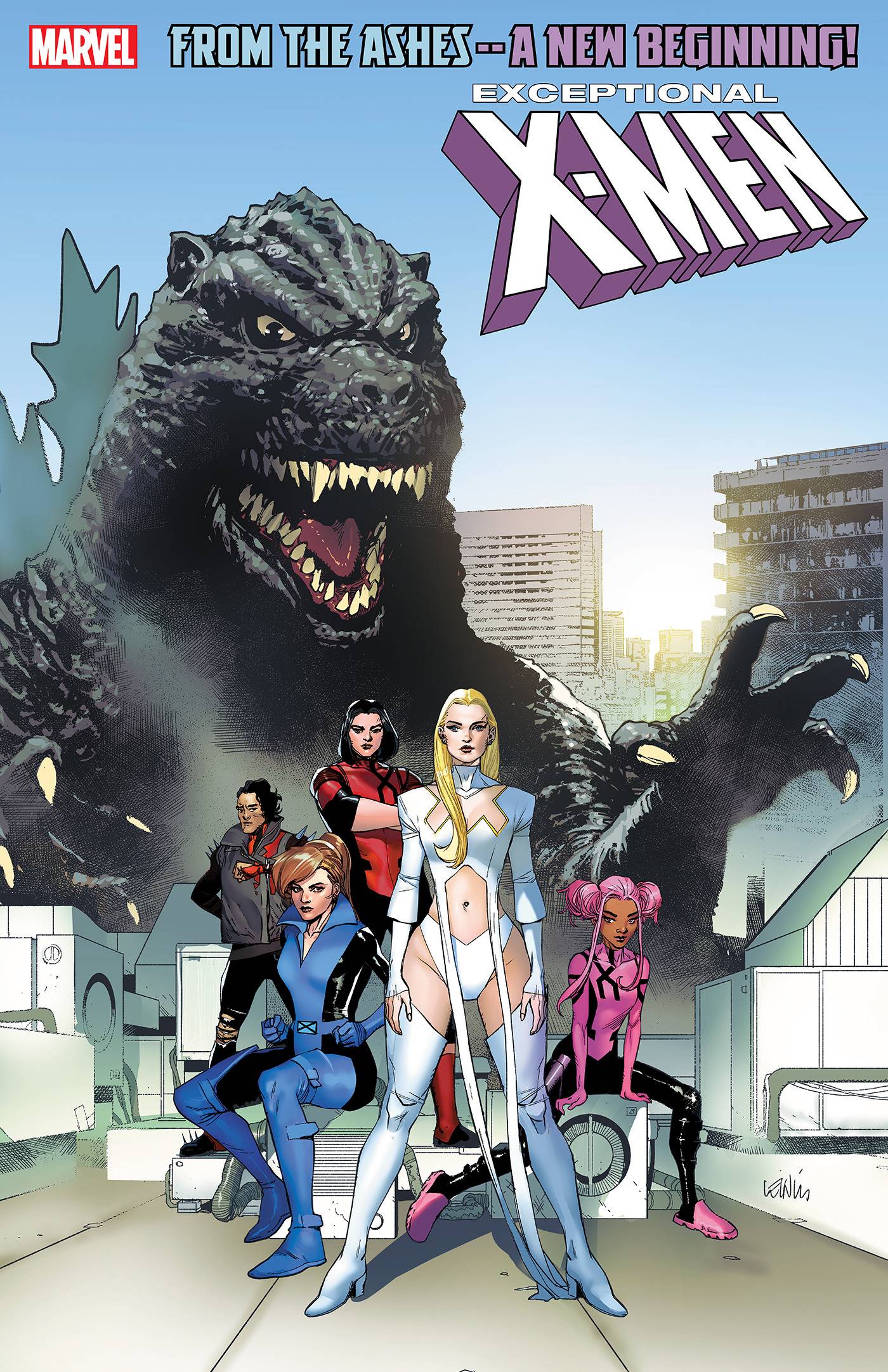 Exceptional X-Men #1 Leinil Yu Godzilla Var