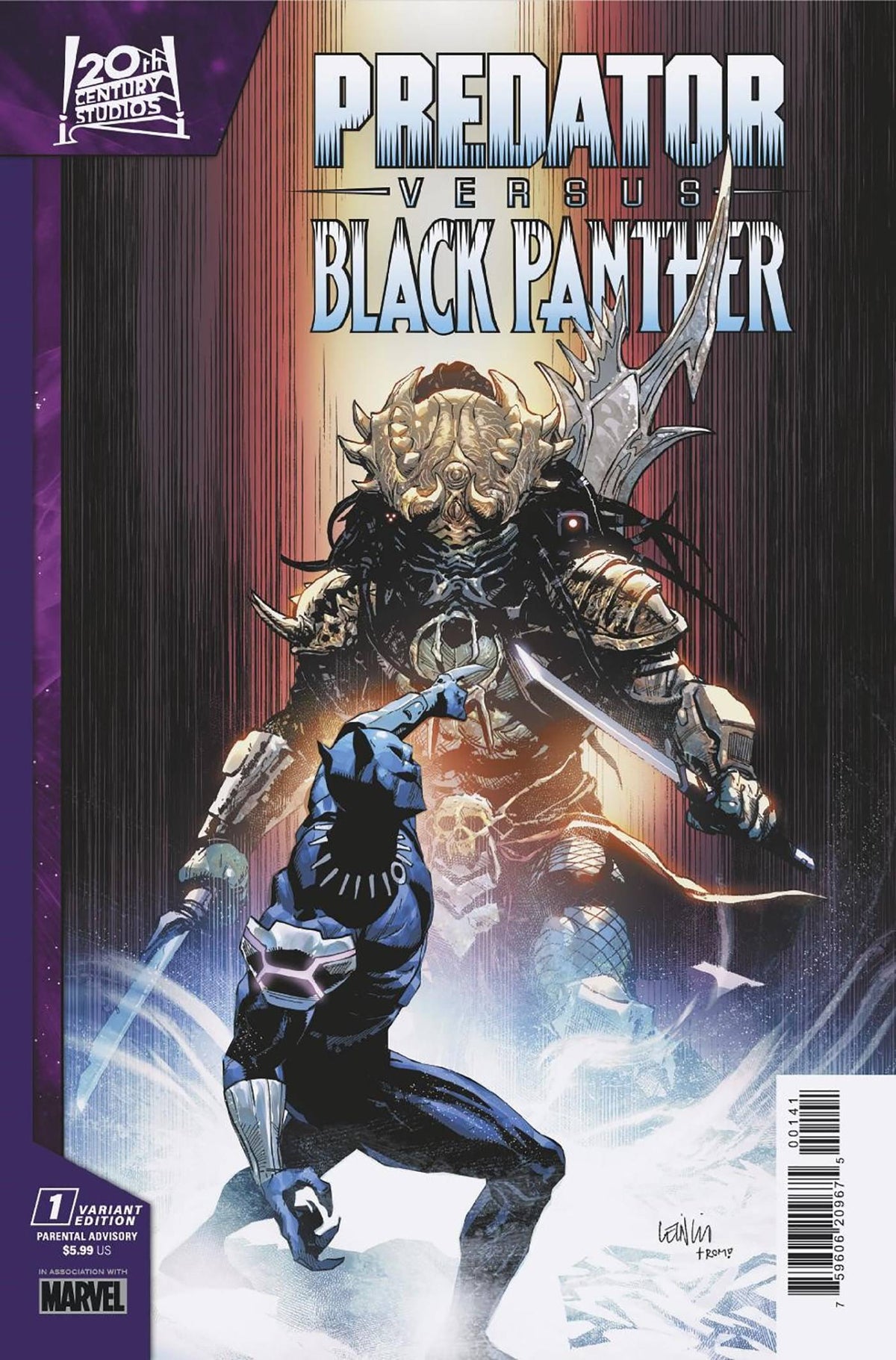 Predator Vs Black Panther #1 (Of 4) Leinil Yu Var