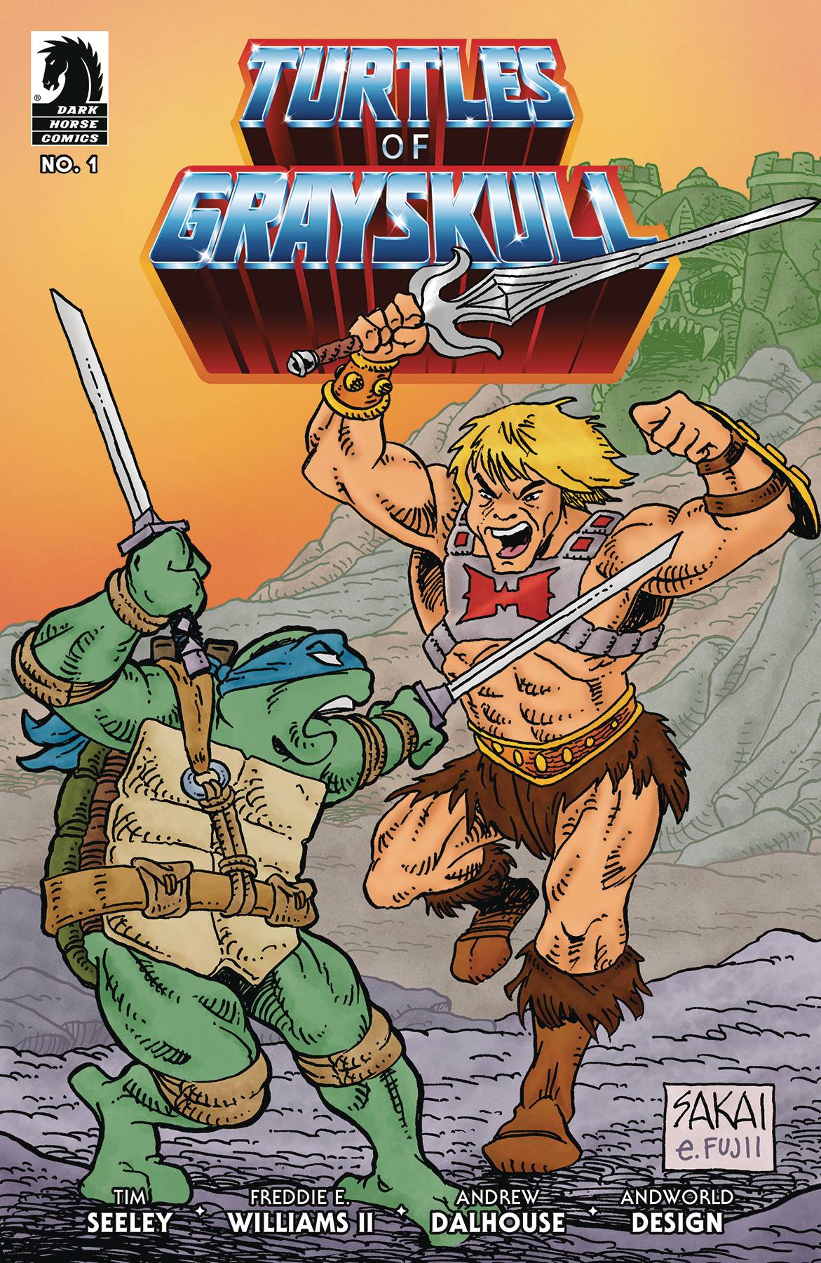 Masters Of Universe Tmnt Turtles Of Grayskull #1 Cvr B Sakai