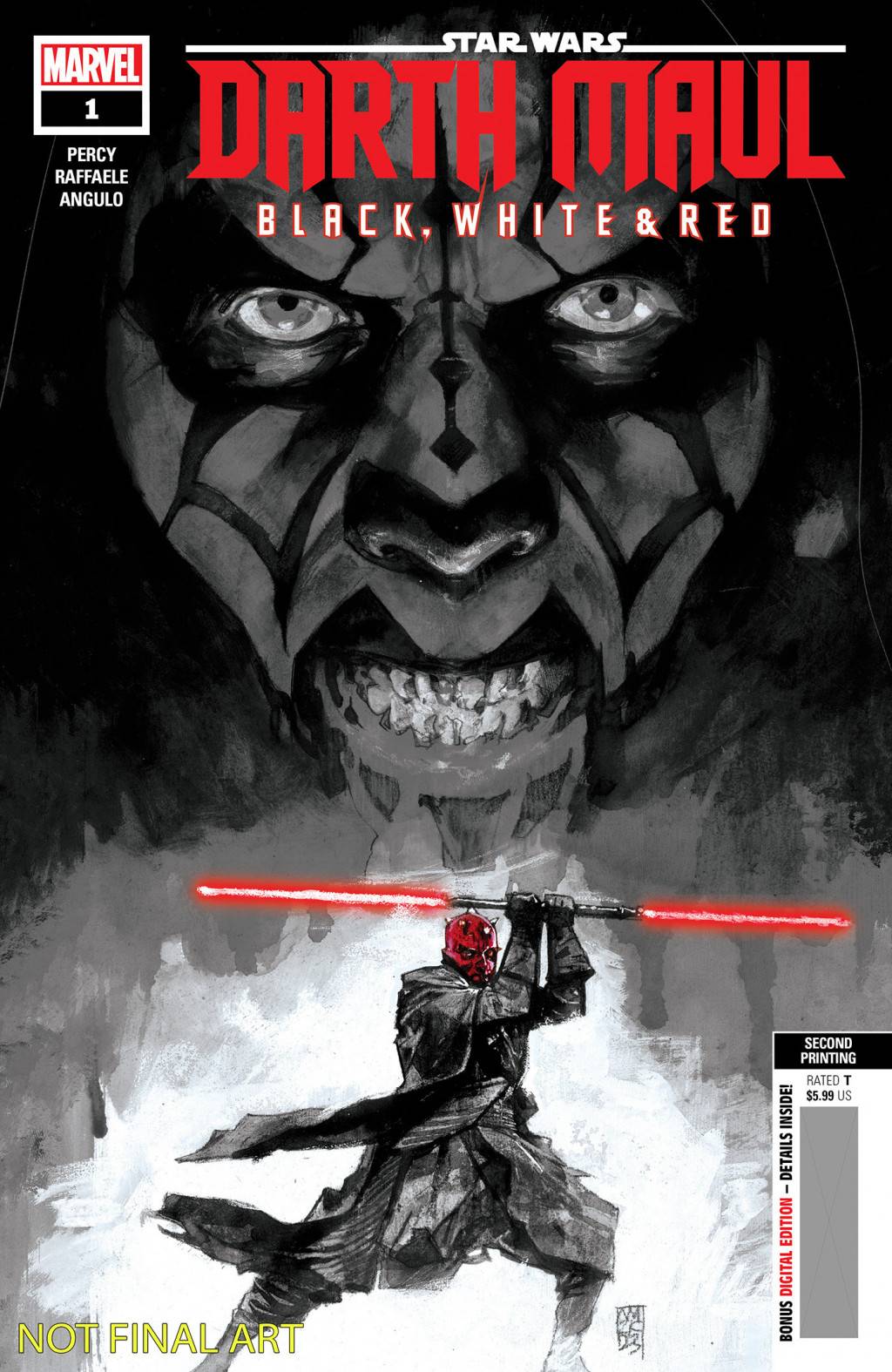 Star Wars Darth Maul Black White & Red #1 (of 4) 2nd Ptg Var - State of Comics