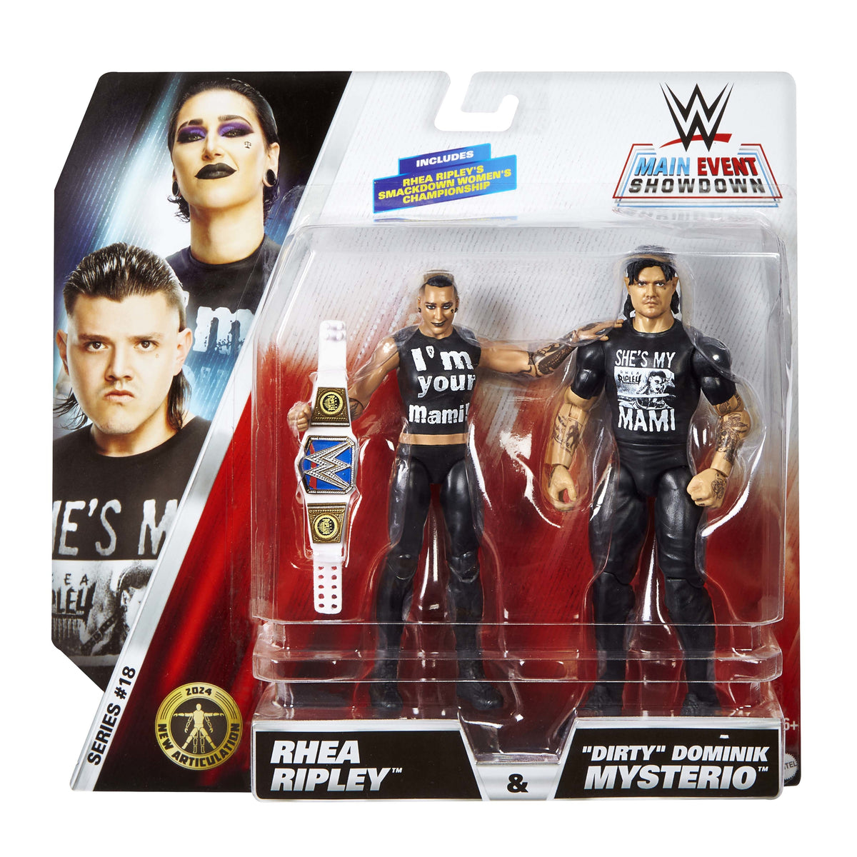 WWE Championship Showdown Rhea Ripley & "Dirty" Dominik Mysterio 2-Pack Action Figure