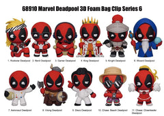 Deadpool Series 6 3D Foam Bag Clip