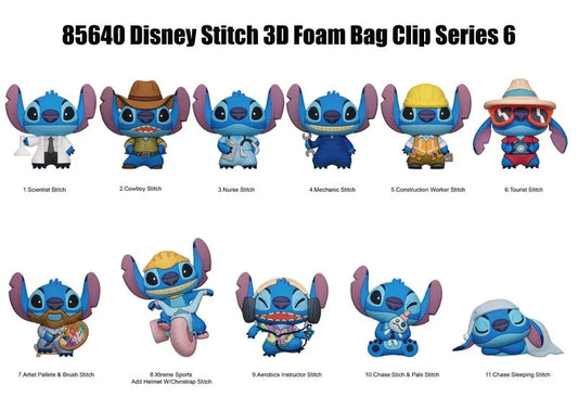 Lilo & Stitch Series 6 3D Foam Bag Clip