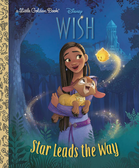 Disney Wish Star Leads The Way Little Golden Book Hc