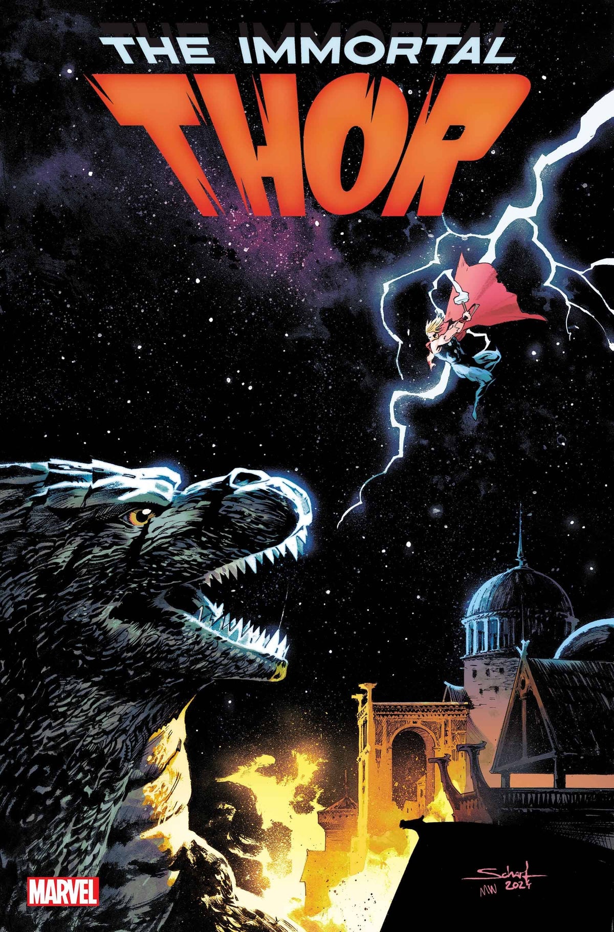 Immortal Thor #15 Jonas Scharf Godzilla Var