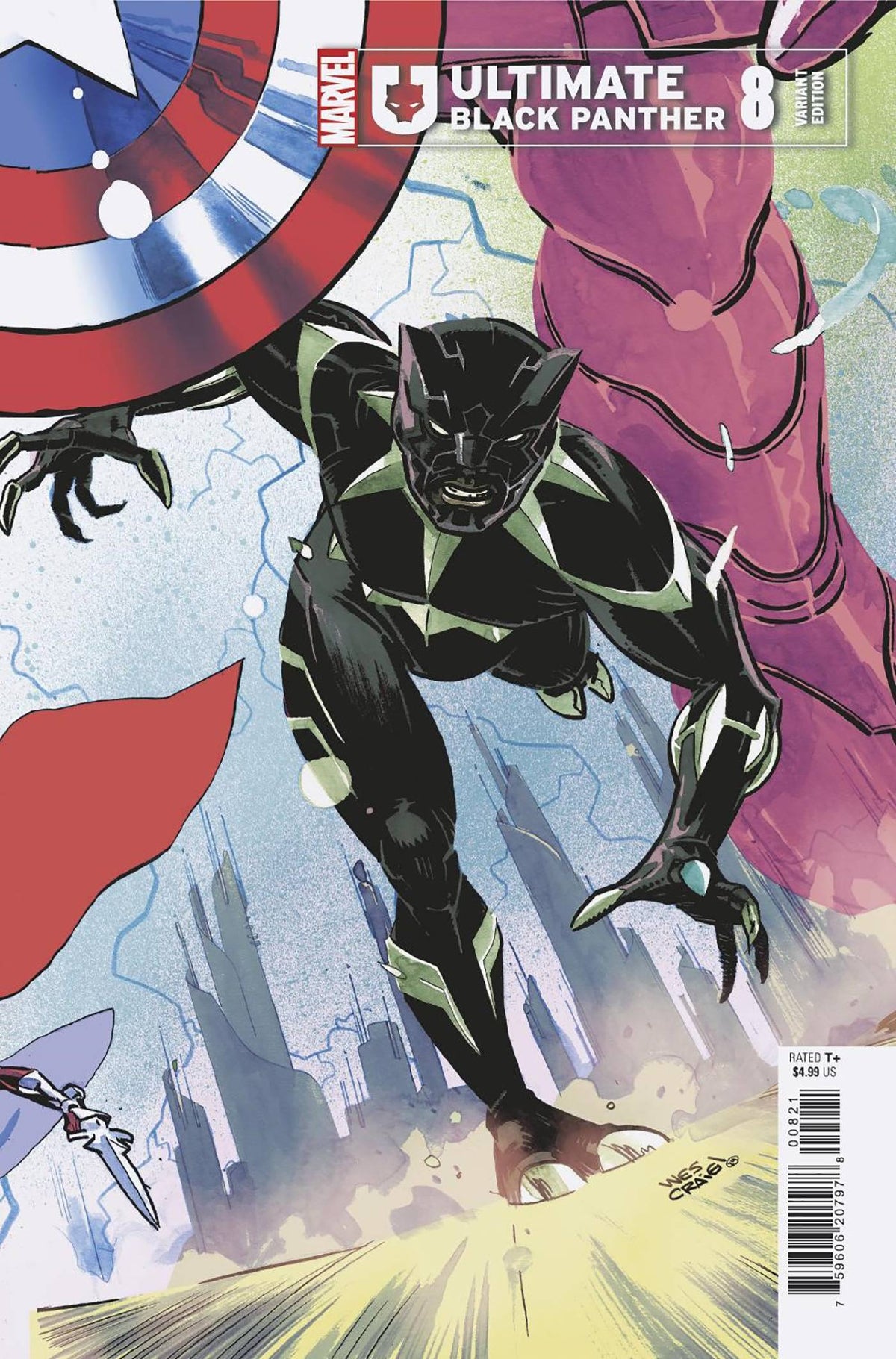 Ultimate Black Panther #8 Wes Craig Connect Var