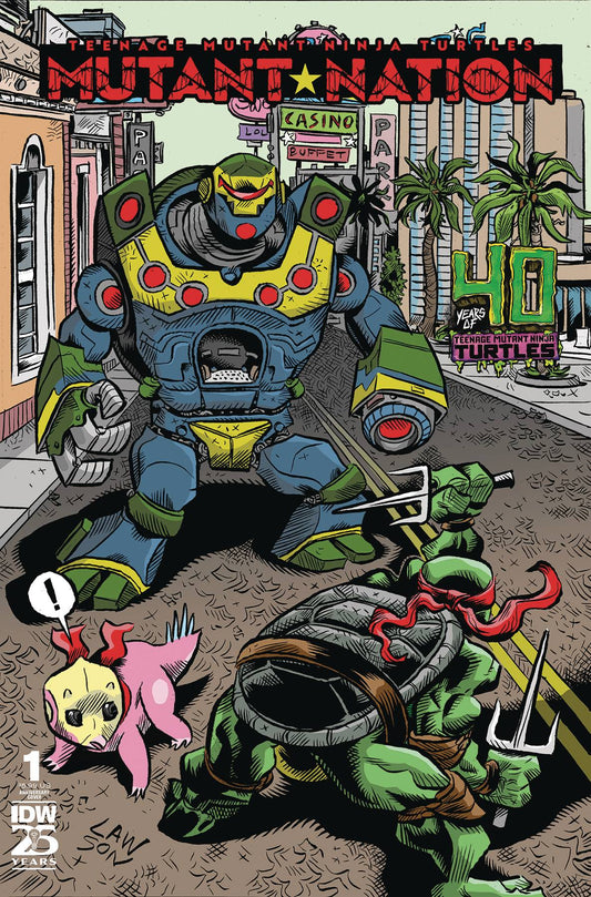 Tmnt Mutant Nation #1 Cvr D 40Th Anniv