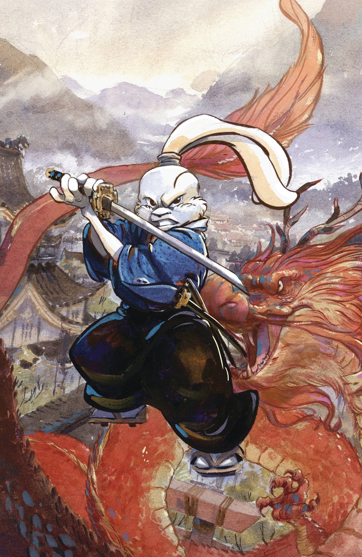 Mighty Morphin Power Rangers Usagi Yojimbo #1 Cvr H Unlock