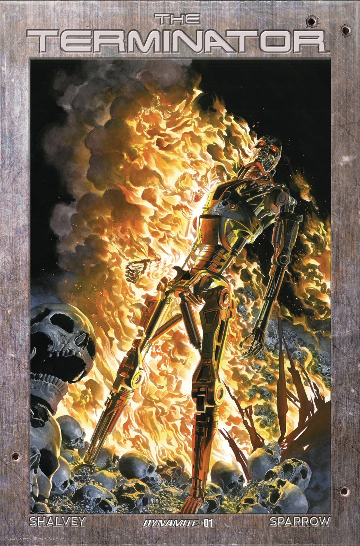 Terminator #1 Cvr P 20 Copy Incv Ross Burning Earth Icon Foi