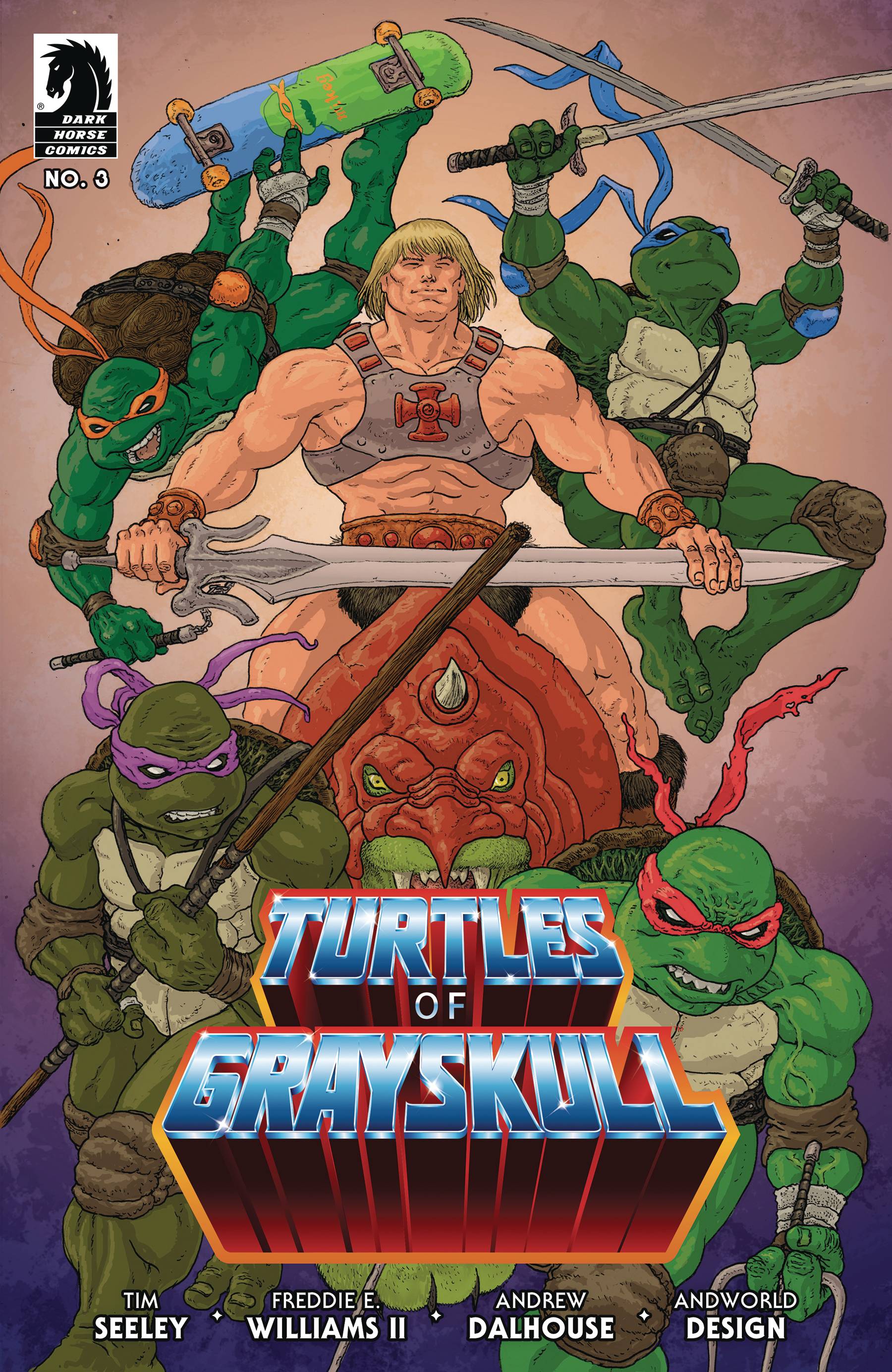 Masters Of Universe Tmnt Turtles Of Grayskull #3 Cvr C Villa