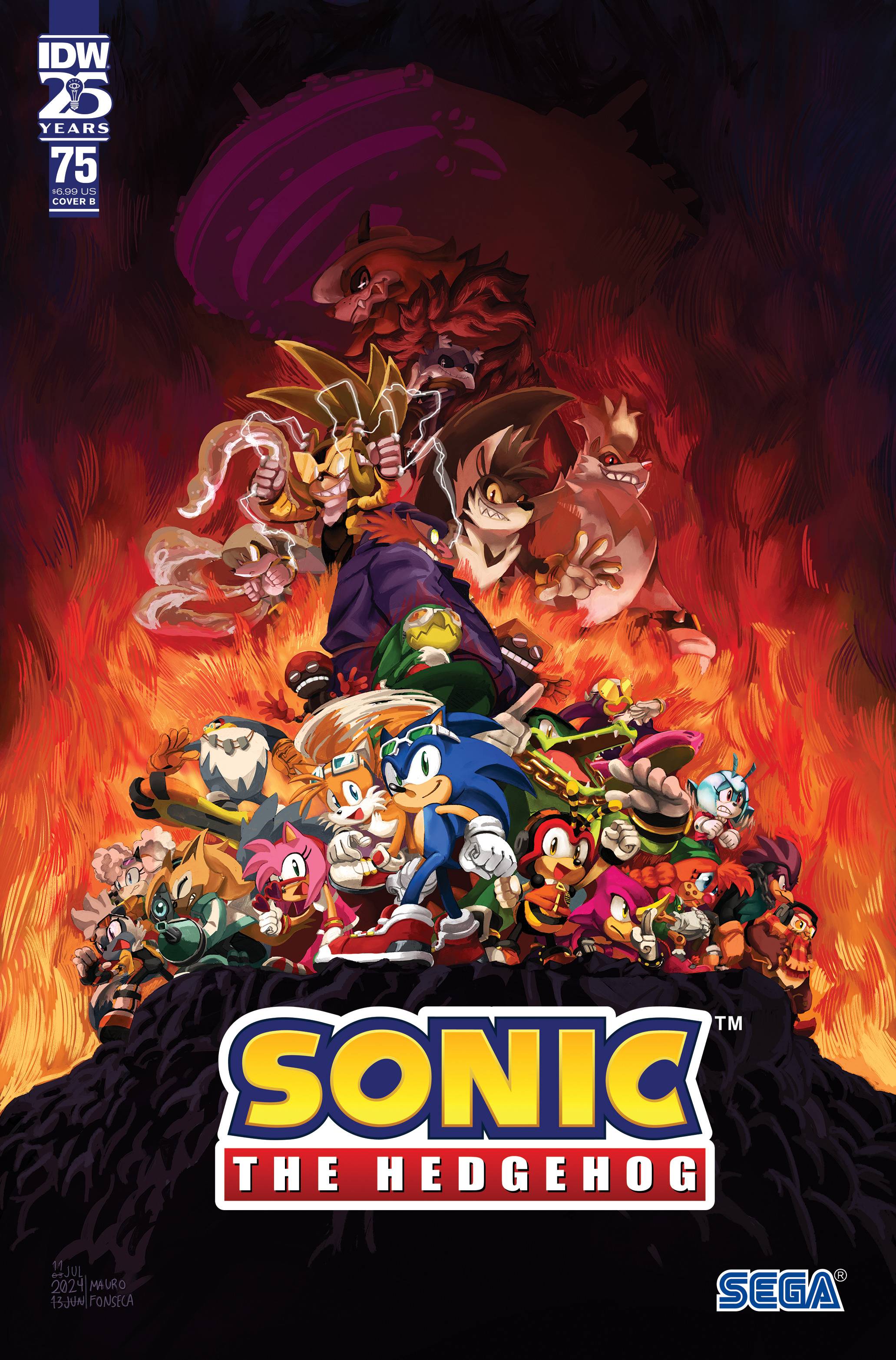 Sonic The Hedgehog #75 Cvr B Fonseca