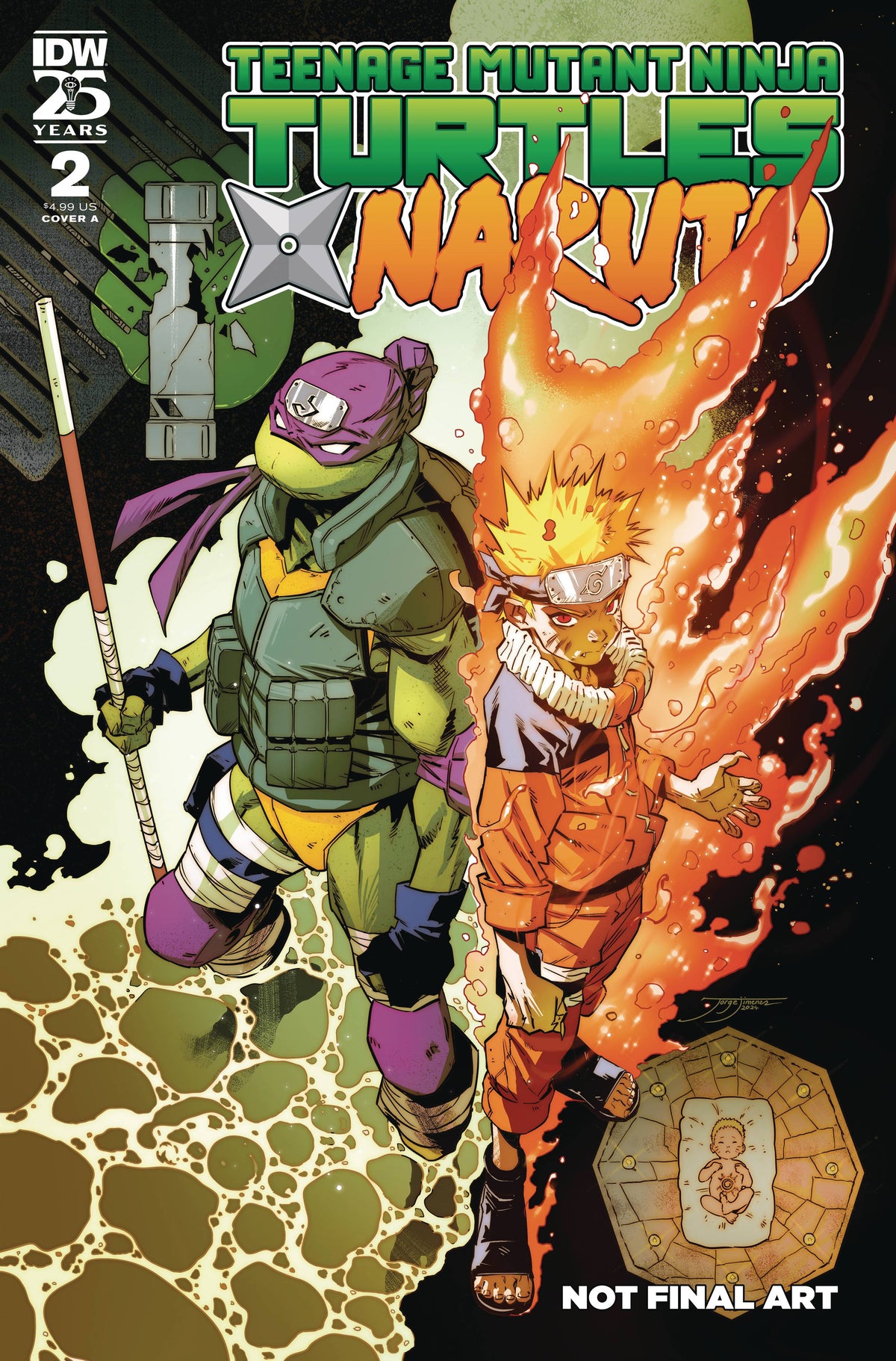 Teenage Mutant Ninja Turtles X Naruto #2 Cvr A Jimenez