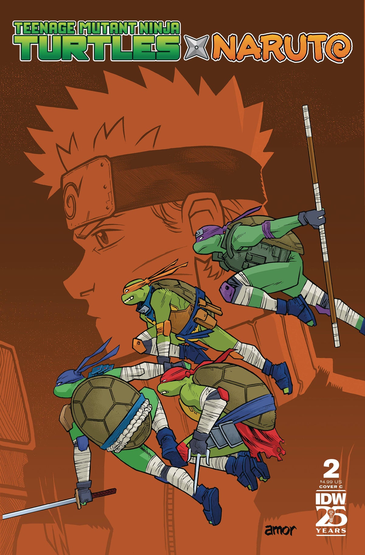 Teenage Mutant Ninja Turtles X Naruto #2 Cvr C Amor