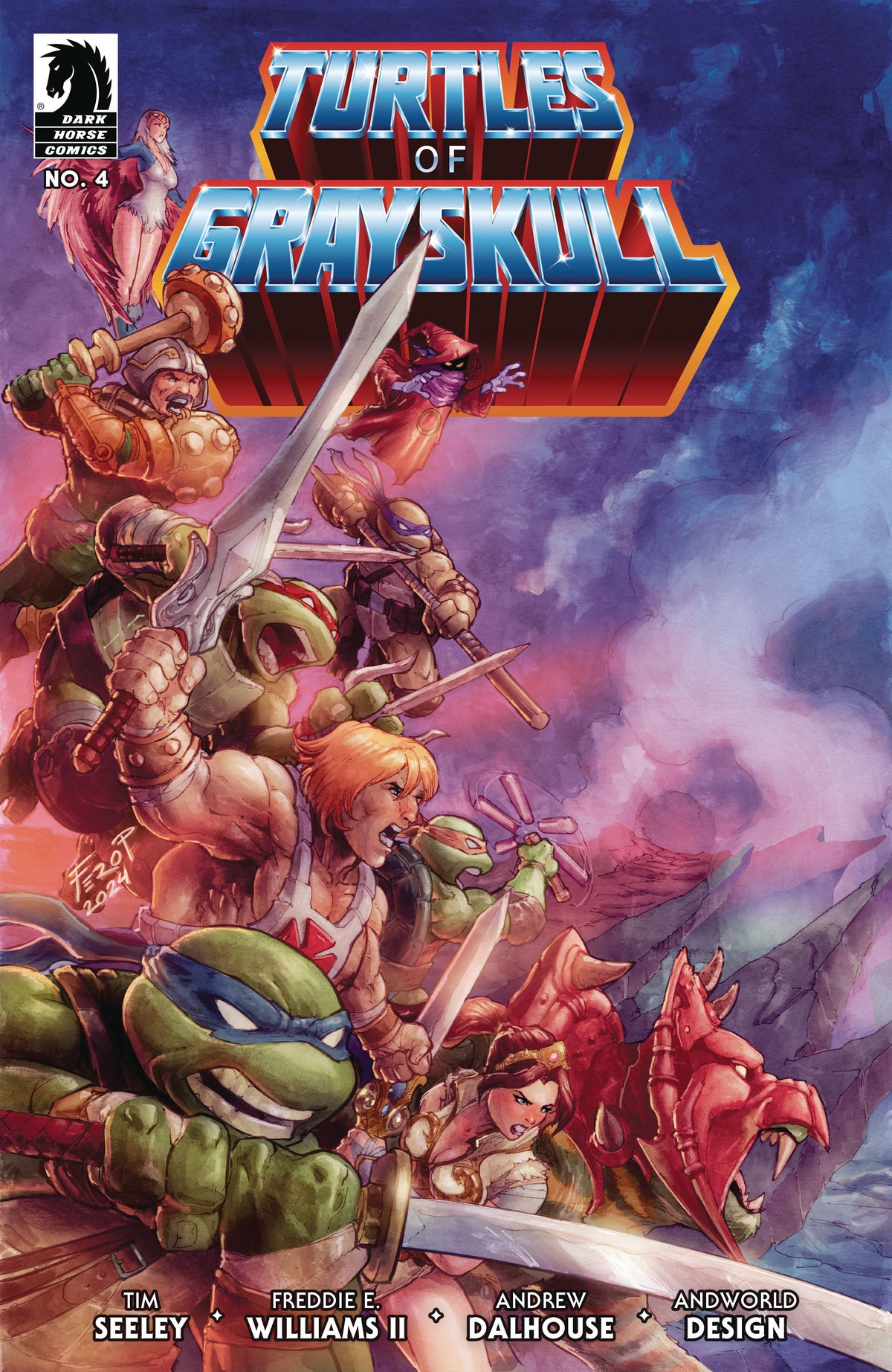 Masters Of Universe Tmnt Turtles Of Grayskull #4 Cvr C Penic