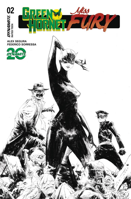 Green Hornet Miss Fury #2 Cvr F 10 Copy Incv Lee Line Art