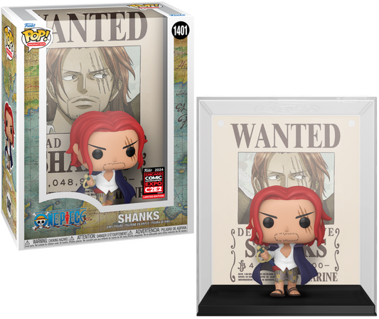 One Piece Shanks Wanted Poster Pop! Vinyl Figure - State of Comics