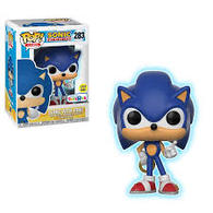 Sonic the Hedgehog Sonic with Ring Glow in the Dark Pop! Vinyl Figure (Damaged Box) - State of Comics