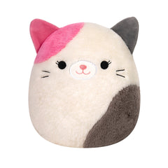 Squishmallow Karina the Fuzzy Pink and Grey Calico Cat 8-inch Plush