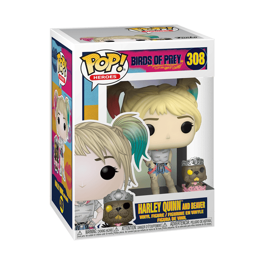 Birds of Prey Harley Quinn and Beaver Pop! Vinyl Figure