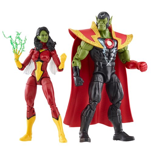 Avengers 60th Anniversary Marvel Legends Skrull Queen and Super-Skrull 6-Inch Action Figures - State of Comics