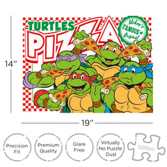 TMNT Pizza 500 Piece Jigsaw Puzzle