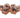 Old School 7 Piece DnD RPG Dice Set Infused Mushroom Brown - State of Comics