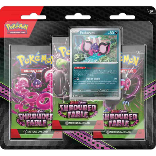 Pokemon TCG Scarlet & Violet Shrouded Fable Three-Booster Blister