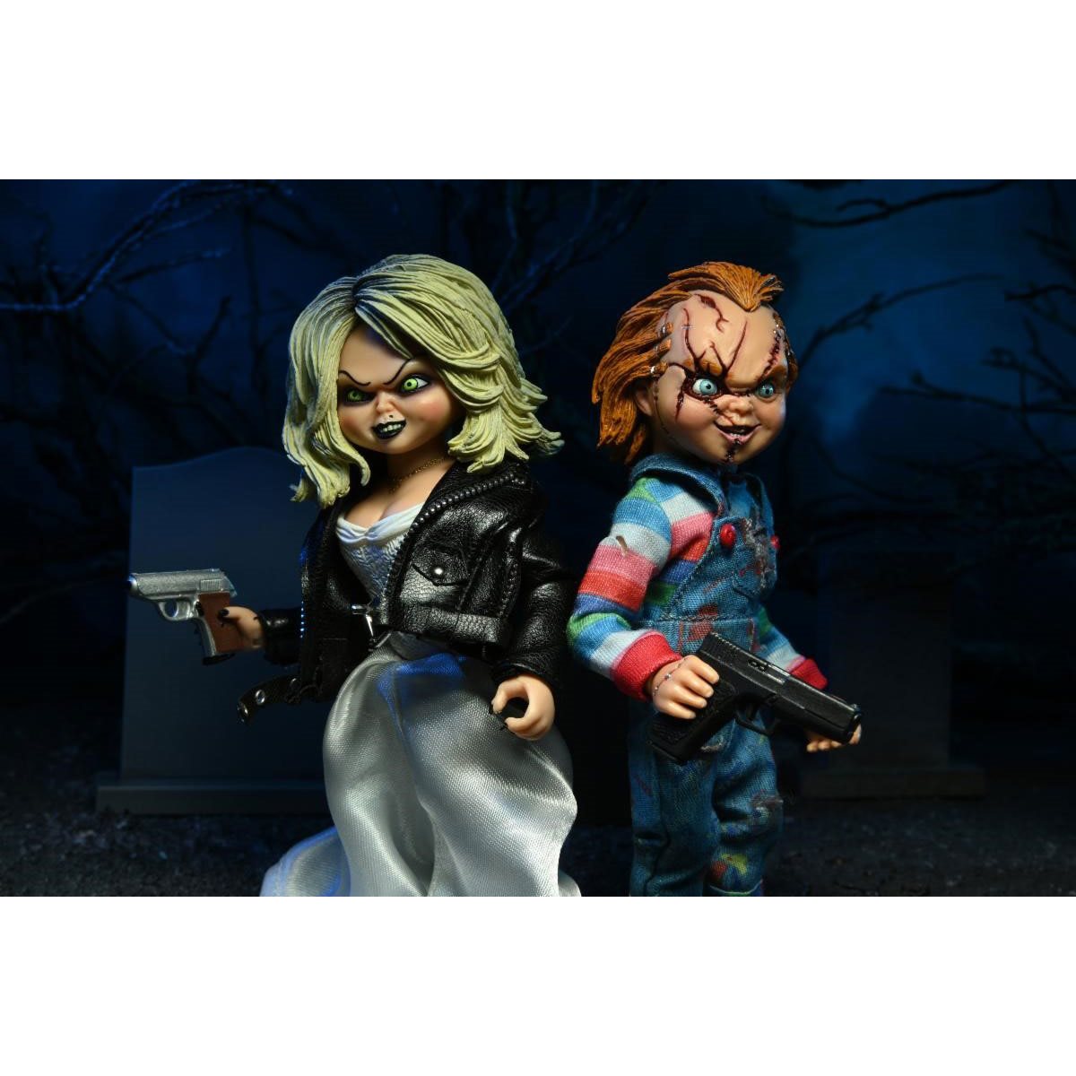 Bride of Chucky Chucky and Tiffany 8-Inch Scale Clothed Action Figure 2-Pack - State of Comics