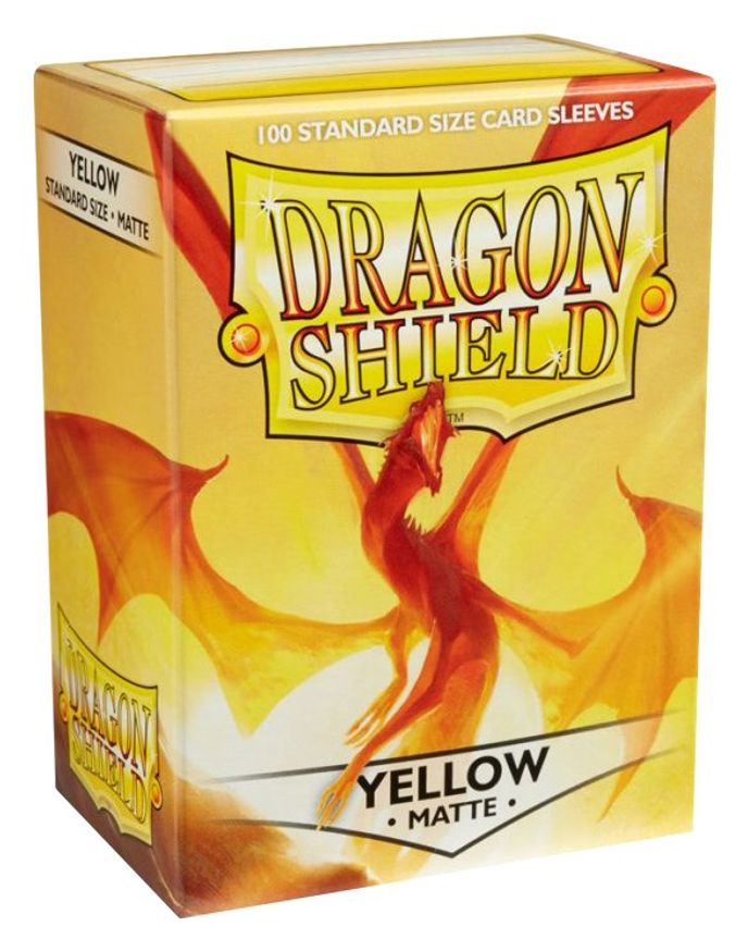 Dragon Shield 100ct Box Deck Protector Matte Yellow - State of Comics