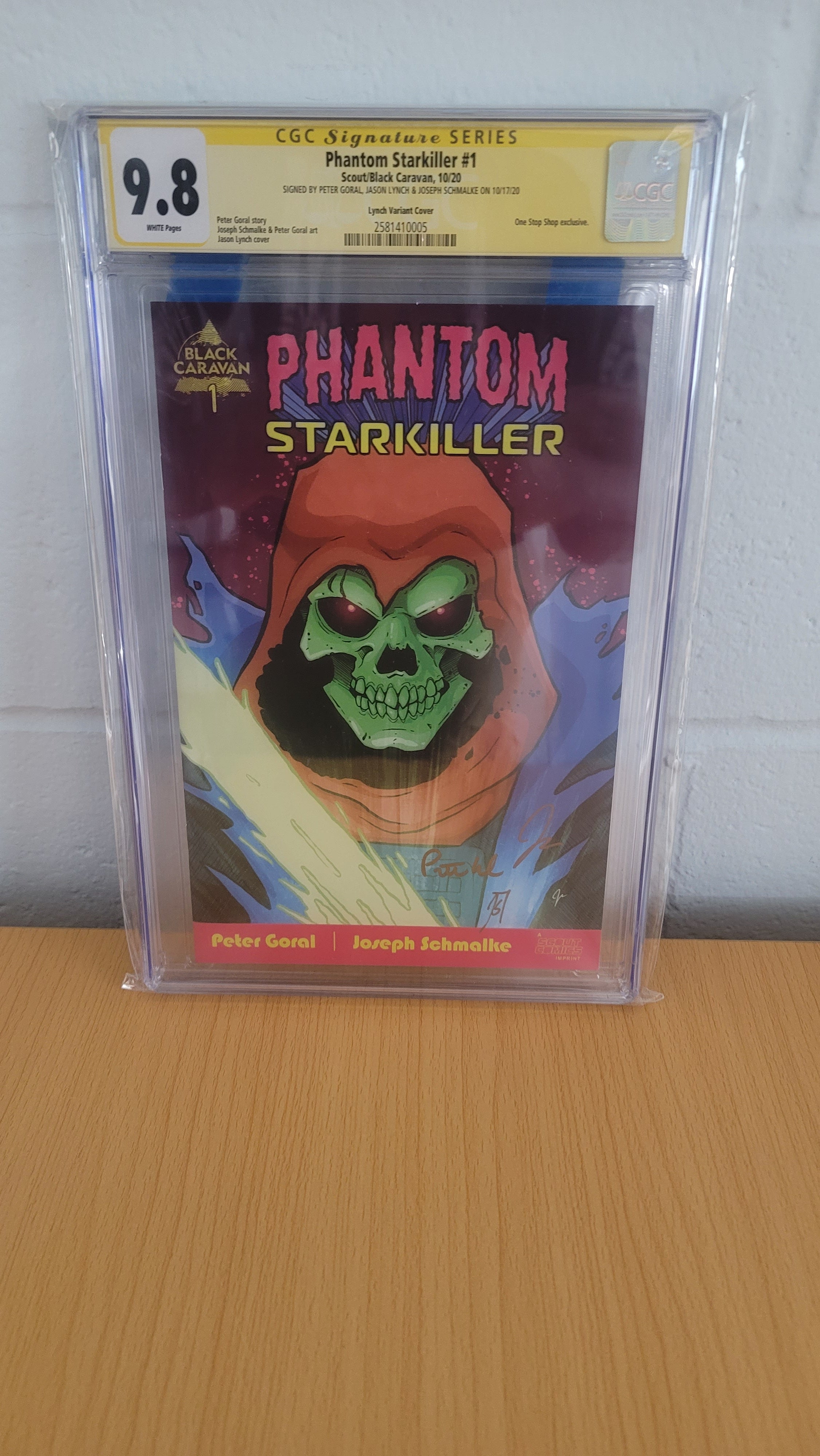 Phantom Starkiller #1 CGC SS 9.8 Signed by Goral, Schmalke & Jason Lynch - State of Comics