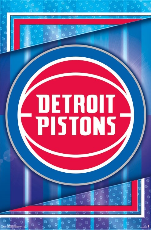 Detroit Pistons Logo Poster - State of Comics