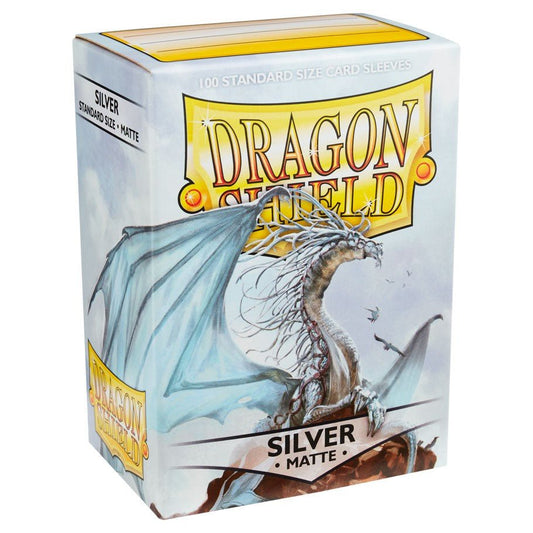 Dragon Shield 100ct Box Deck Protector Matte Silver - State of Comics