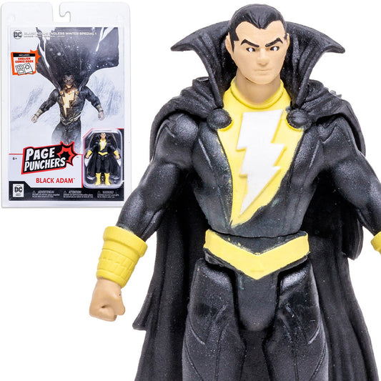Black Adam Endless Winter Black Adam Page Punchers 3-Inch Action Figure with Black Adam Endless Winter #1 Comic Book - State of Comics