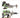 Warhammer 40k Orks Boyz tabletop gaming miniatures by Games Workshop, featuring detailed green Ork figures with weapons.