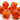 Old School 7 Piece DnD RPG Dice Set Glow Dice Orange - State of Comics