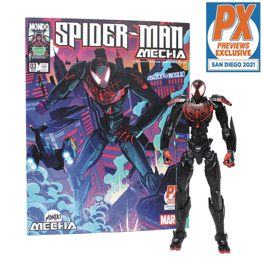 SDCC 2021 Mondo Mecha Marvel Spider-Man Miles Morales PX AF - State of Comics