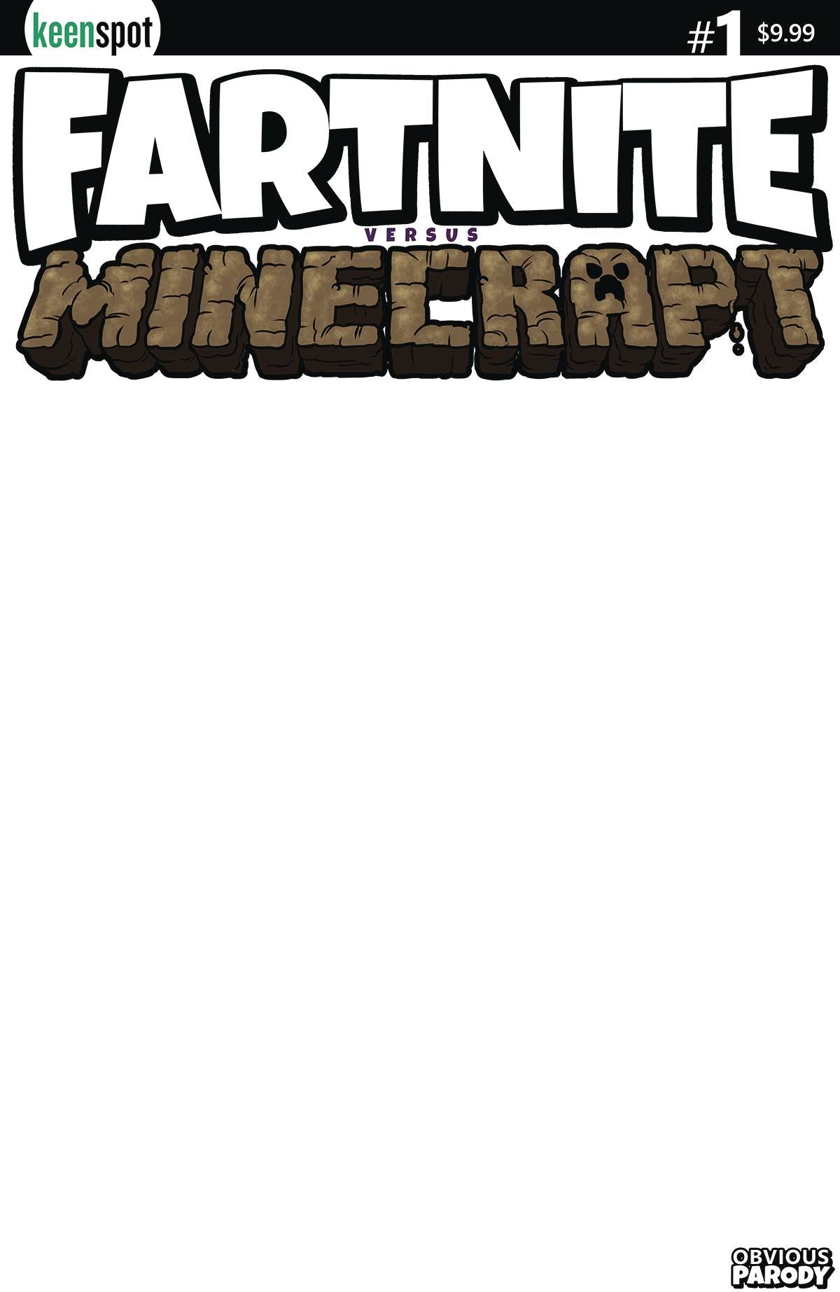 Fartnite Vs. Minecrapt #1 Cvr B Blank Sketch (07/28/2021) - State of Comics