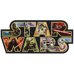 Star Wars Cast Logo Collage Wood Wall Art - State of Comics