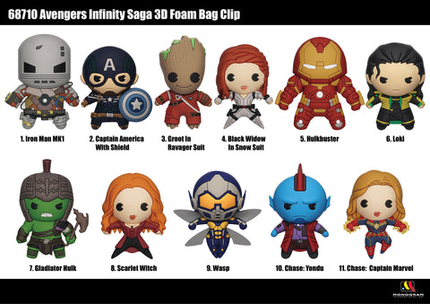 Marvel Infinity Saga 3D Foam Bag Clip - State of Comics
