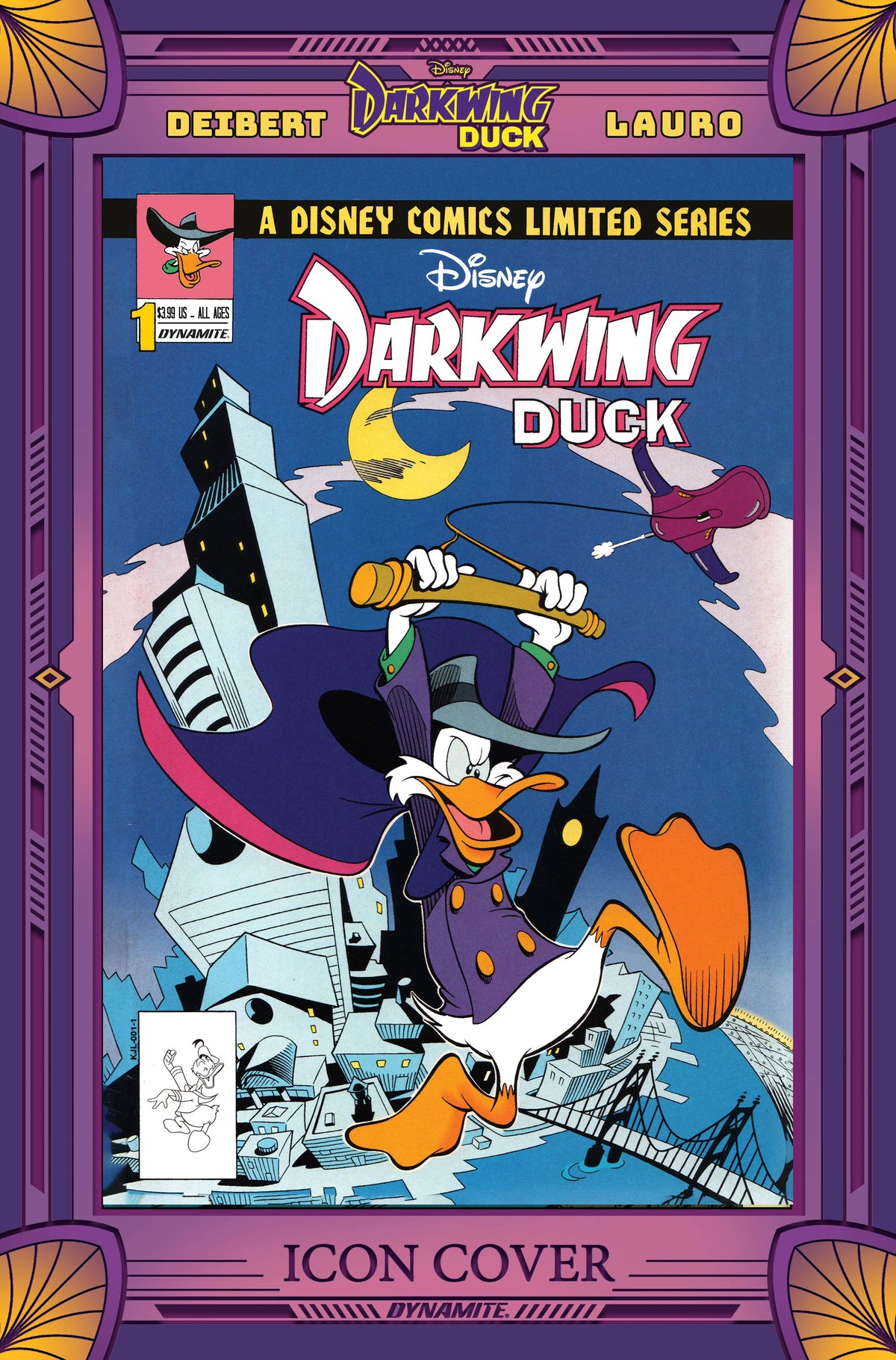 Darkwing Duck #1 Cvr H 10 Copy Incv Moore Modern Icon 1991 - State of Comics