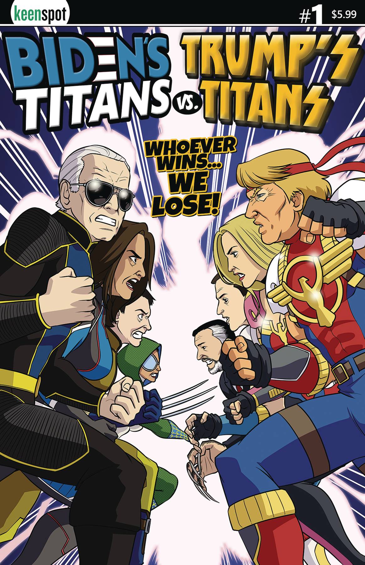 Bidens Titans Vs Trumps Titans #1 Cvr A Titans Vs Titans - State of Comics